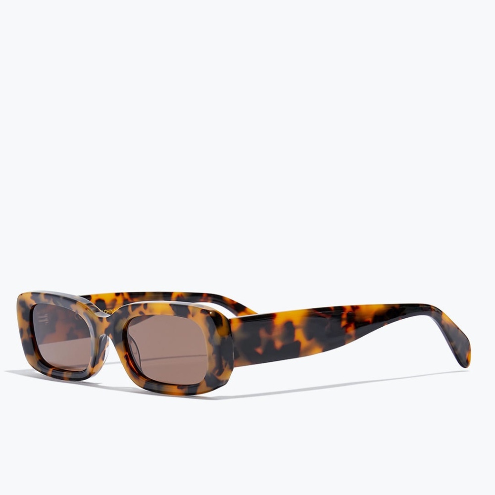 NWOT Madewell Baymont Square Sunglasses in Perfect Tortoiseshell Multi w/ Pouch